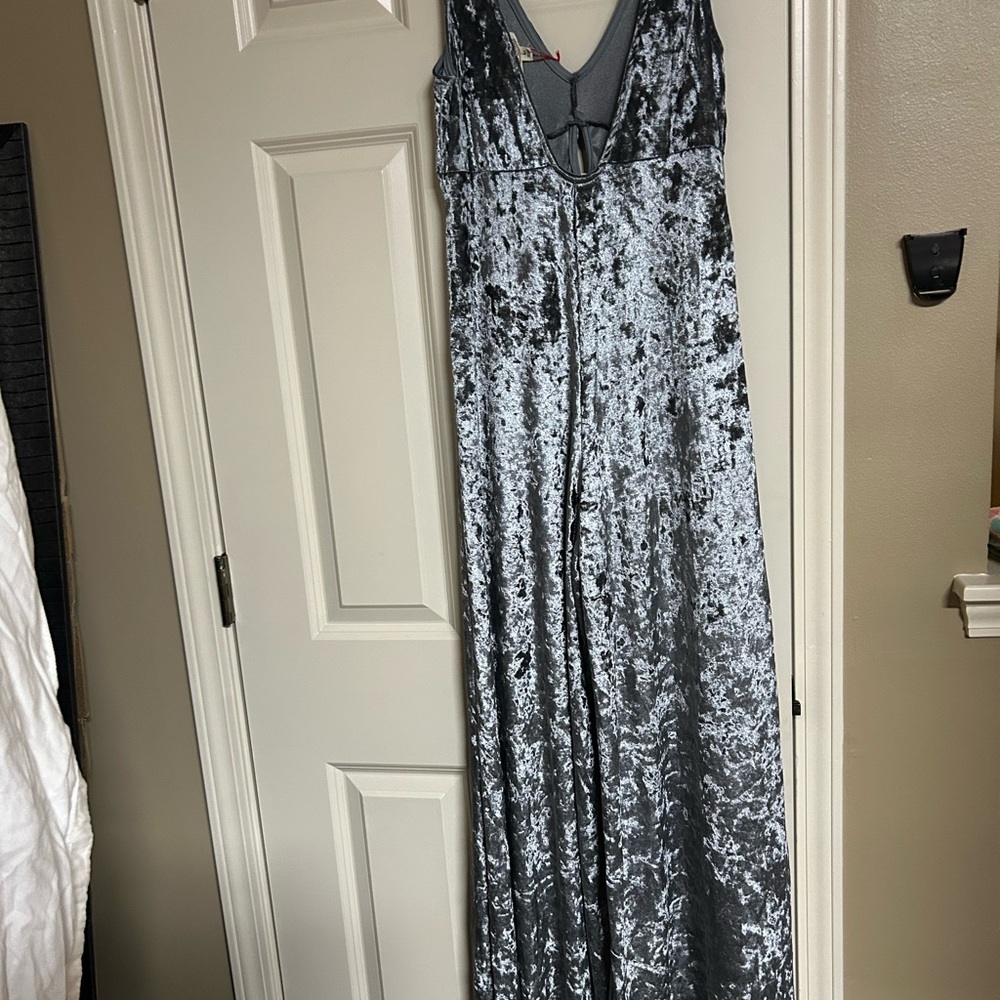 Rolla Coster Silver Velvet jumpsuit